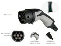 Nouveau 11kw 16A 3 phases Ik10 Evse Type 2 à Type 2 Mode 3 câble de charge de voiture pour BYD prix
