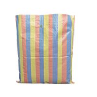 Karung Anyaman PP Warna Pink Food Grade untuk Hadiah Makanan 5kg-15kg Logo Kustom dengan Pegangan