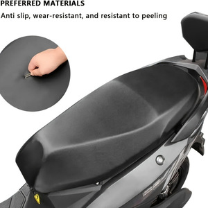 Funda de asiento para vehículo eléctrico, pieza de repuesto Universal de cuero PU de 80x60cm para motocicleta y Scooter - Product Image 2
