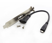 Montaje en panel USB tipo C 3,1 Mini PC Caja de la computadora Cable del panel Cable de extensión macho a hembra