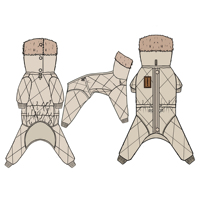 JYACWEAR Vêtements chauds et confortables pour chiots à 4 pattes Vêtements chauds pour chiens en duvet de canard Great Dane Vêtements pour chiens Jumpers pet clothes