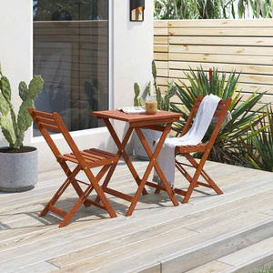 Muebles de exterior Juego de jardín Resistente a los rayos UV Servicio OEM ODM Marco de aluminio Juego de comedor al aire libre Madera maciza 3 años de garantía - Product Image 6