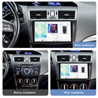 MEKEDE DUDU7-Autoradio avec navigation GPS, lecteur multimédia, écran 2K, Android Auto, pour Mazda 3 2010-2012