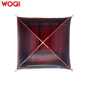 Carpa de Camping Ligera para Exteriores Woqi, para 4-5 Personas, Doble Capa, Montaje Rápido, Impermeable, 274x213x150 cm, Color Rojo Ladrillo - Product Image 5