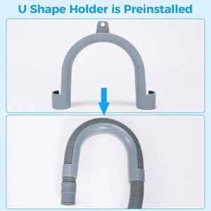 Kit de rallonge de tuyau de vidange de machine à laver manuel universel vente en gros tuyau d'eau d'aspiration ondulé étanche taille personnalisable - Product Image 5