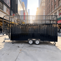 Restaurant mobile préfabriqué en acier moderne avec cuisine pour utilisation en centre commercial et immeuble de bureaux