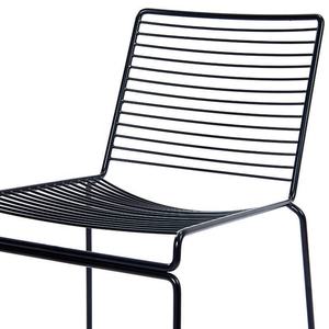 Chaise de loisirs de couleur noire de style fer classique vente en gros de chaise de jardin à cadre en métal en acier simple - Product Image 2