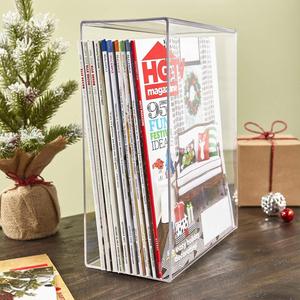 VONVIK Modern for Foldable Lightweight Acrylic <strong>Magazine</strong> <strong>Holder</strong> &amp; Organizer with Easy Assembly for Home Desk Display - Product Image 4