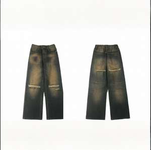 ชุดใส่ไปงานปาร์ตี้ของผู้ชายยี่ห้อต่างประเทศ --- ขายส่งชุดสตรีทของผู้ชายกางเกงยีนส์ซักหนัก - Product Image 1