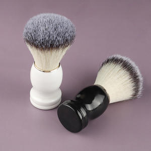 Brosse de rasage manuelle à l'ancienne pour hommes, brosse en mousse, savon, crème, outil de soins personnels, LOGO OEM - Product Image 3