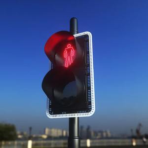 Feux de circulation piétonnière personnalisés en matériau PC/ABS, 300 mm, haute luminosité, lampe de signalisation LED pour les rues, les routes, les passages zébrés - Product Image 6