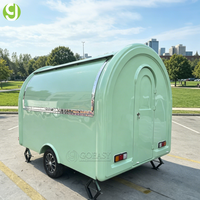 Remorque alimentaire mobile Goeasy personnalisée en aluminium et fibre de verre, écologique et entièrement équipée, pour la vente de bonbons et de chips, idéale pour la création d'une entreprise de restauration rapide.