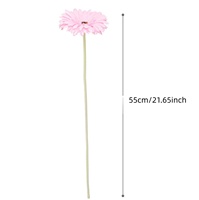 Hermosa Flor Artificial de Gerbera, Flor de Seda Individual para Decoración de Hotel, Boda, Hogar, Sala de Estar, Manualidades, Venta al por Mayor