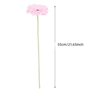 Magnifique Fleur Artificielle en Soie Gerbera Daisy pour Hôtels, Mariages, Décoration de Maison, Salon, DIY, Vente en Gros - Product Image 3