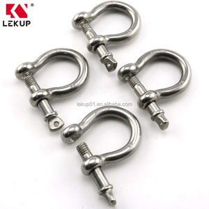 Manille à arceau robuste en acier inoxydable 304 antirouille, 3/8 pouce (10 mm), boucle <span class=keywords><strong>de</strong></span> chaîne, <span class=keywords><strong>pince</strong></span> <span class=keywords><strong>de</strong></span> levage pour bateau et usage domestique - Product Image 4