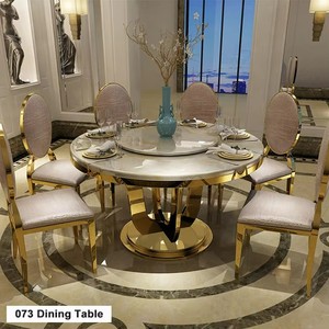 Nuevo Diseño de Mesas de Comedor con Espejo para Eventos, Estilo Moderno, Juego de Mesa de Comedor para 6 Personas - Product Image 1