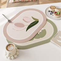 Tampon en CUIR PU PVC imprimé personnalisé avec conception de logo absorbant l'eau bureau hôtel tapis pour tasse à thé bière sous-verres pour boissons