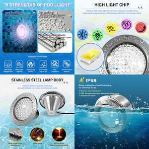 <span class=keywords><strong>Luz</strong></span> LED Sumergible para <span class=keywords><strong>Piscina</strong></span> PAR56 de 12V, Impermeable IP68, Multicolor, con Control Remoto RGB - Product Image 6