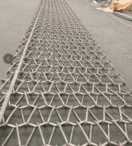 Op Maat Gemaakte Roestvrijstalen Transportband Metalen Spiraal Balans Geweven Gaasband Food Grade Kettingschakel Mesh Band Scherm Net - Product Image 3