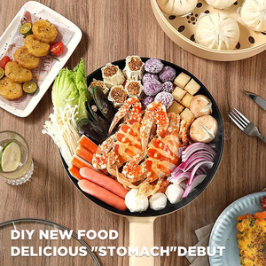 Dreepor Nồi cơm điện 3,5L chảo điện chống dính gia dụng có tay cầm Nồi Nấu Điện cho chiên xào - Product Image 4