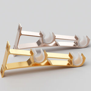 Support mural fixe en aluminium durable de style Art déco pour <span class=keywords><strong>tringle</strong></span> à <span class=keywords><strong>rideau</strong></span>, support décoratif pour rideaux, populaire au Pakistan pour la maison et l'hôtel - Product Image 3