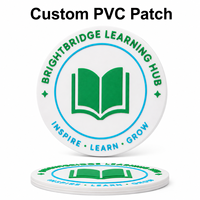 Écusson PVC 3D personnalisé bleu avec logo Boussole Montagne, badge en caoutchouc pour uniforme d'équipe de conférence, sac à dos, équipement de plein air