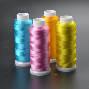 Hilo de bordar a máquina de poliéster 100% 120d/2 hilo de coser de alta tenacidad para ropa de casa tejer a mano - Product Image 4