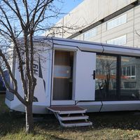 Casa Capsula Spaziale Prefabbricata Professionale, Modulo Abitativo a Forma di Dirigibile, Casa Container Modulare per Ufficio