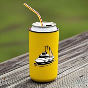 Houseboat Silk Screen Print Custom Neoprene Soft <b>Can</b> <b>Cooler</b> Beverage Beer Sleeve for Party Blank Insulated 12oz 16oz <b>Can</b> <b>Cooler</b> - Product Image 1