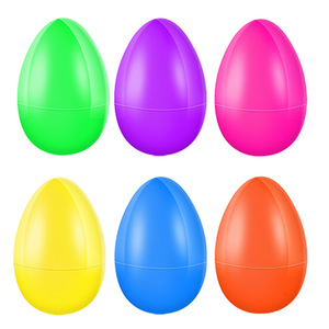 Huevos de Pascua Clásicos de Plástico Baratos, Decoraciones de 42*60 mm, Color Macaron, Impresión por Grabado, Marca JINCAN - Product Image 5