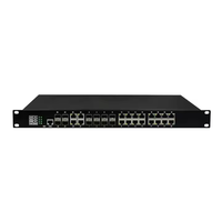 Gigabit Ethernet contrôlé industriel de 16 ports + commutateur industriel de SFP de gigabit de 8 ports avec le port combiné 100/1000M d'Ethernet/SFP