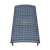Pare-soleil extérieur étanche en polycarbonate aluminium pour voiture, cadre métallique pour parking, bois traité sous pression, type naturel