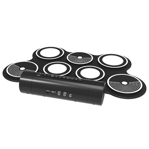 Vente en gros de <span class=keywords><strong>batterie</strong></span> portable en silicone pour enfants Jouets <span class=keywords><strong>électronique</strong></span>s à rouleau manuel pour percussion <span class=keywords><strong>acoustique</strong></span> numérique - Product Image 3
