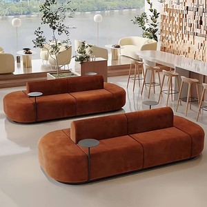 Sofá comercial de doble cara – Asientos modernos para recepción en salones de belleza, cafeterías, restaurantes, vestíbulos de oficinas y áreas de descanso - Product Image 2