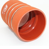 Tuyau CAC en silicone durable à haute température, multi-courbures avec anneaux en acier inoxydable