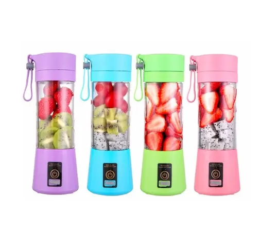 Espremedor de suco elétrico portátil, garrafa de suco copo liquidificador frutas caneca de carregamento usb pessoal