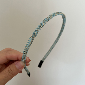 Temperamento dolce cerchietto semplice metallo molla rendere il proprio viso più piccolo fascia per capelli retrò nicchia con tutto l'esterno inizio Hairhoop - Product Image 4