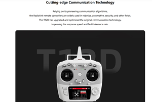 Radiocommande haute fréquence DWI Radiolink T12D 12 canaux pour drones, avions RC, véhicules d'ingénierie, bateaux - Product Image 3