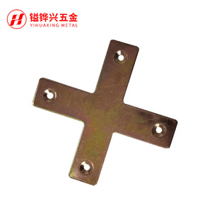 เหล็กยึดรูปตัว X ยี่ห้อ YIHUAXING แบบ 4 รู ชุบสังกะสี สำหรับประตู ตู้ เฟอร์นิเจอร์ และอุปกรณ์ฮาร์ดแวร์ - Product Image 1