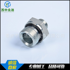 Raccord hydraulique droit en acier au carbone Yongjie Hydraulics 1CB1DB pour huile, gaz et eau - Product Image 3