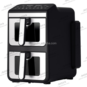 2025 New 3.5L + 6.5L kép 10 lít Twin giỏ thông minh freidora de Aire 10L 11L 12L kỹ thuật số đôi ngăn xếp Nồi chiên không khí - Product Image 5