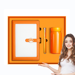 ชุดของขวัญส่งเสริมธุรกิจพร้อมโลโก้สั่งทำ สำหรับผู้สูงอายุและองค์กร ประกอบด้วยสมุดโน้ต ปากกา แฟลชไดรฟ์ แก้วน้ำ ผ้าเช็ดทำความสะอาด ได้รับการรับรองความปลอดภัย - Product Image 1