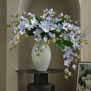 Artificial Weeping Jasmine <b>Flowers</b> Light Purple Silk High Simulation Wedding Home Decor <b>Single</b> Branch CSML - Product Image 1
