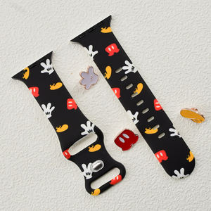 Nuovo Design cartone animato mani in Silicone stampato cinturino per <span class=keywords><strong>Apple</strong></span> <span class=keywords><strong>Watch</strong></span> 42/46mm compatibile con <span class=keywords><strong>Apple</strong></span> <span class=keywords><strong>Watch</strong></span> Strap 10 9 8 7 <span class=keywords><strong>SE</strong></span> - Product Image 4