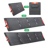 Laminage d'une seule pièce Kit de chargeur solaire étanche 100W Portable ETFE Panneau solaire pliant pour camping 200W 300W Options d'alimentation