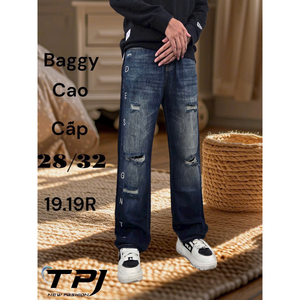 Customizable Men's Denim Straight Pants Mid Midweight Breathable Premium Washed New Distressed Casual Style ODM Formal <b>Harem</b> - Product Image 2