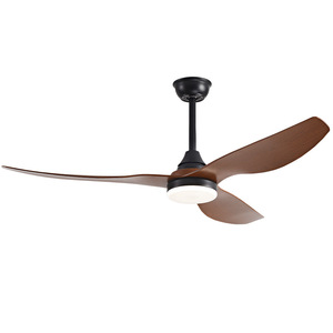 Nordic Style Ceiling Fan Light With Led Fixed Blade For Living Room And Study 220V Abs Material - Product Image 2