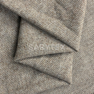 Jacquard doux 10% laine mélangée tissu teint en fil pour vêtements de mode - Product Image 1