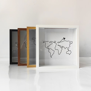 Boîte de rangement pour photos et souvenirs avec carte du <span class=keywords><strong>monde</strong></span> Shadow Box - Product Image 4