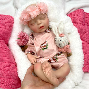 Poupées Reborn Réalistes en Silicone de 18 Pouces pour Filles, Personnalisation ODM d'Usine, Texture de Veines, Anatomiquement Correctes, Jouet <span class=keywords><strong>Interactif</strong></span> pour Bébé - Product Image 1